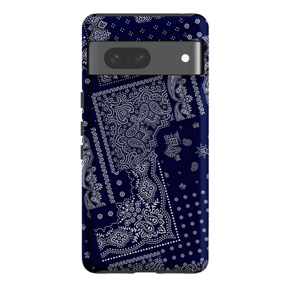 Paisley Indigo Printed Phone Cases Google Pixel 7 / Armoured by The Dairy - The Dairy