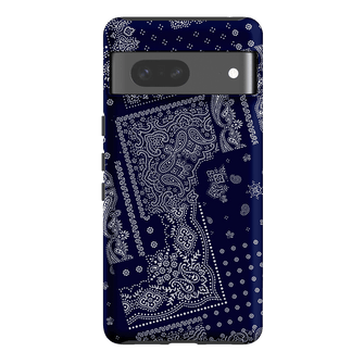 Paisley Indigo Printed Phone Cases Google Pixel 7 / Armoured by The Dairy - The Dairy
