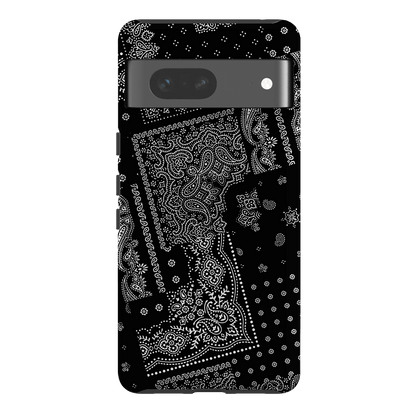 Paisley Noir Printed Phone Cases Google Pixel 7 / Armoured by The Dairy - The Dairy