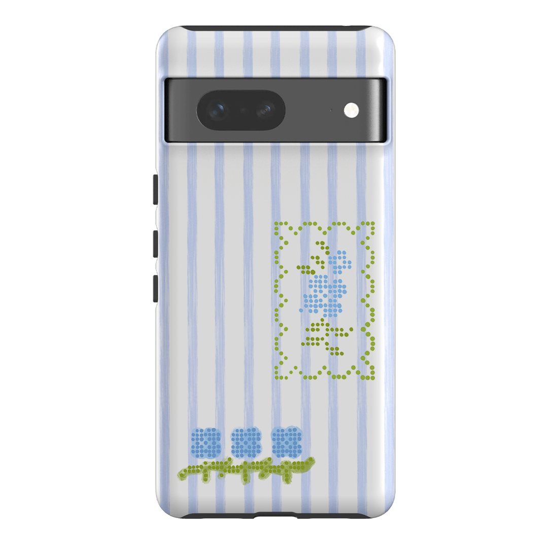 Patchwork Blue Printed Phone Cases Google Pixel 7 / Armoured by Kayla Carr - The Dairy