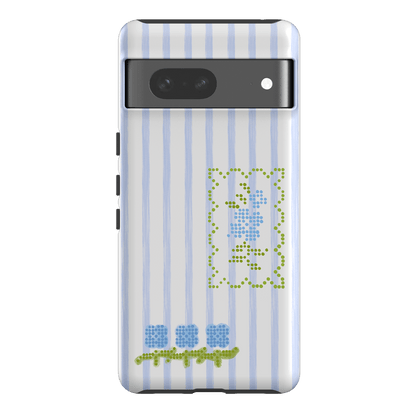 Patchwork Blue Printed Phone Cases Google Pixel 7 / Armoured by Kayla Carr - The Dairy