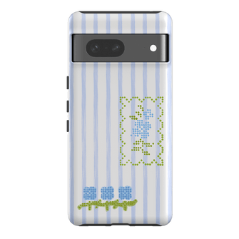 Patchwork Blue Printed Phone Cases Google Pixel 7 / Armoured by Kayla Carr - The Dairy