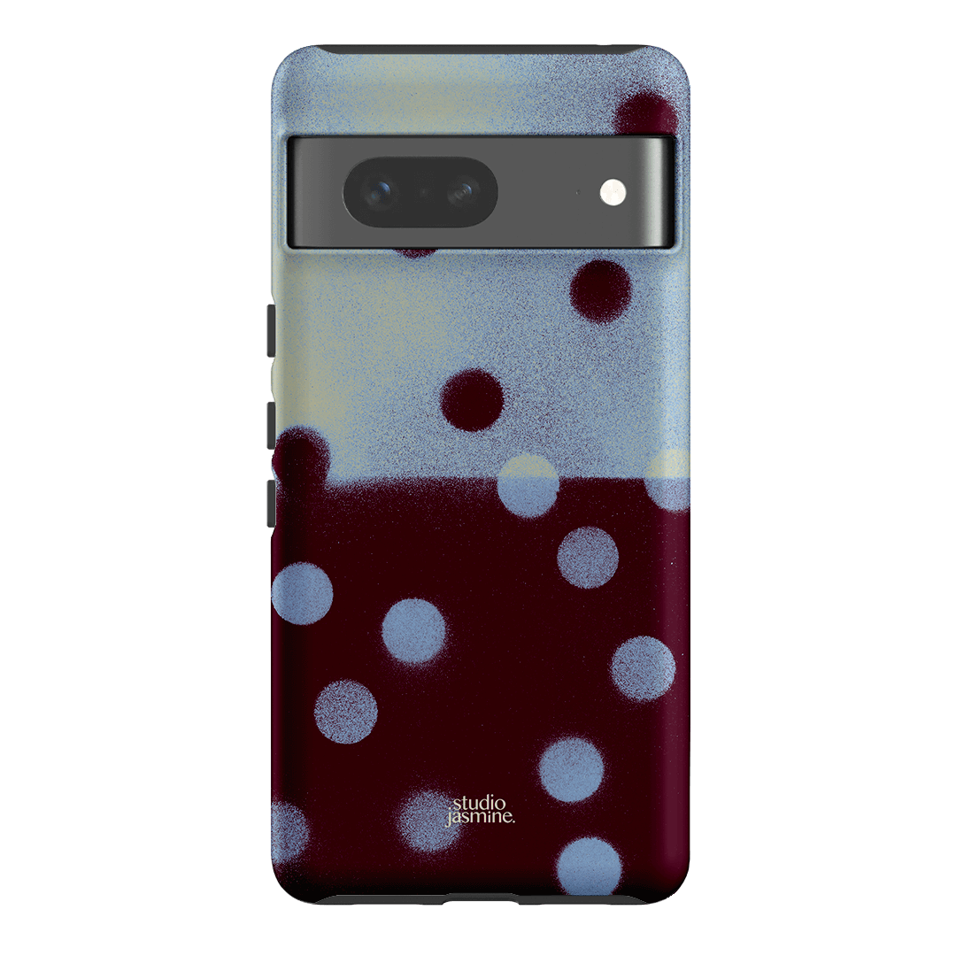 Plum Polka Dot Printed Phone Cases Google Pixel 7 / Armoured by Jasmine Dowling - The Dairy