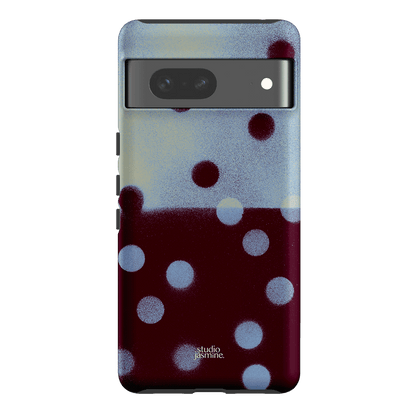 Plum Polka Dot Printed Phone Cases Google Pixel 7 / Armoured by Jasmine Dowling - The Dairy