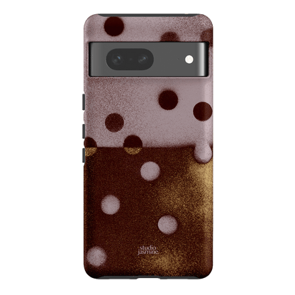 Rust Polka Dot Printed Phone Cases Google Pixel 7 / Armoured by Jasmine Dowling - The Dairy