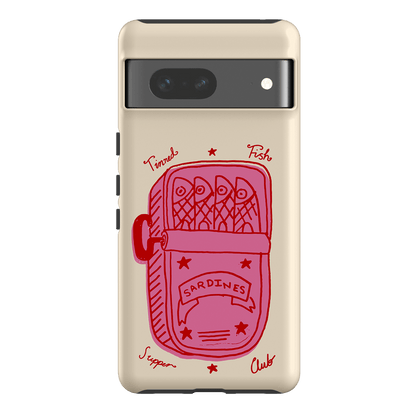 Sardine Social Red Printed Phone Cases Google Pixel 7 / Armoured by The Dairy - The Dairy