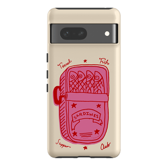 Sardine Social Red Printed Phone Cases Google Pixel 7 / Armoured by The Dairy - The Dairy