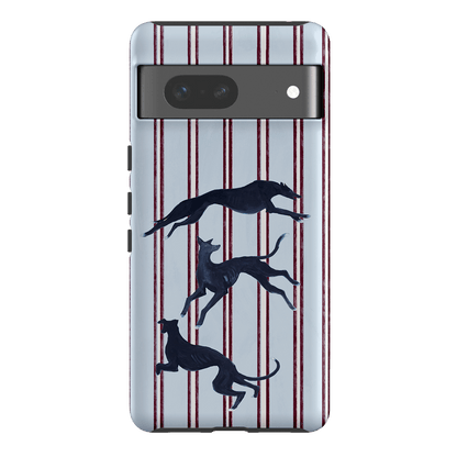 Stripey Hounds Printed Phone Cases Google Pixel 7 / Armoured by Lisa Hu - The Dairy