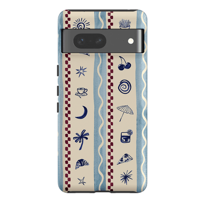 Summer Snacks Blue Printed Phone Cases Google Pixel 7 / Armoured by Charlie Taylor - The Dairy
