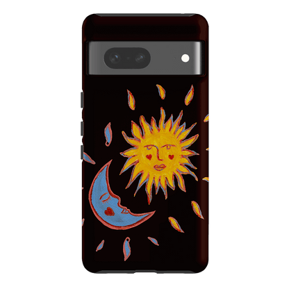 Sun & Moon Plum Printed Phone Cases Google Pixel 7 / Armoured by BG. Studio - The Dairy