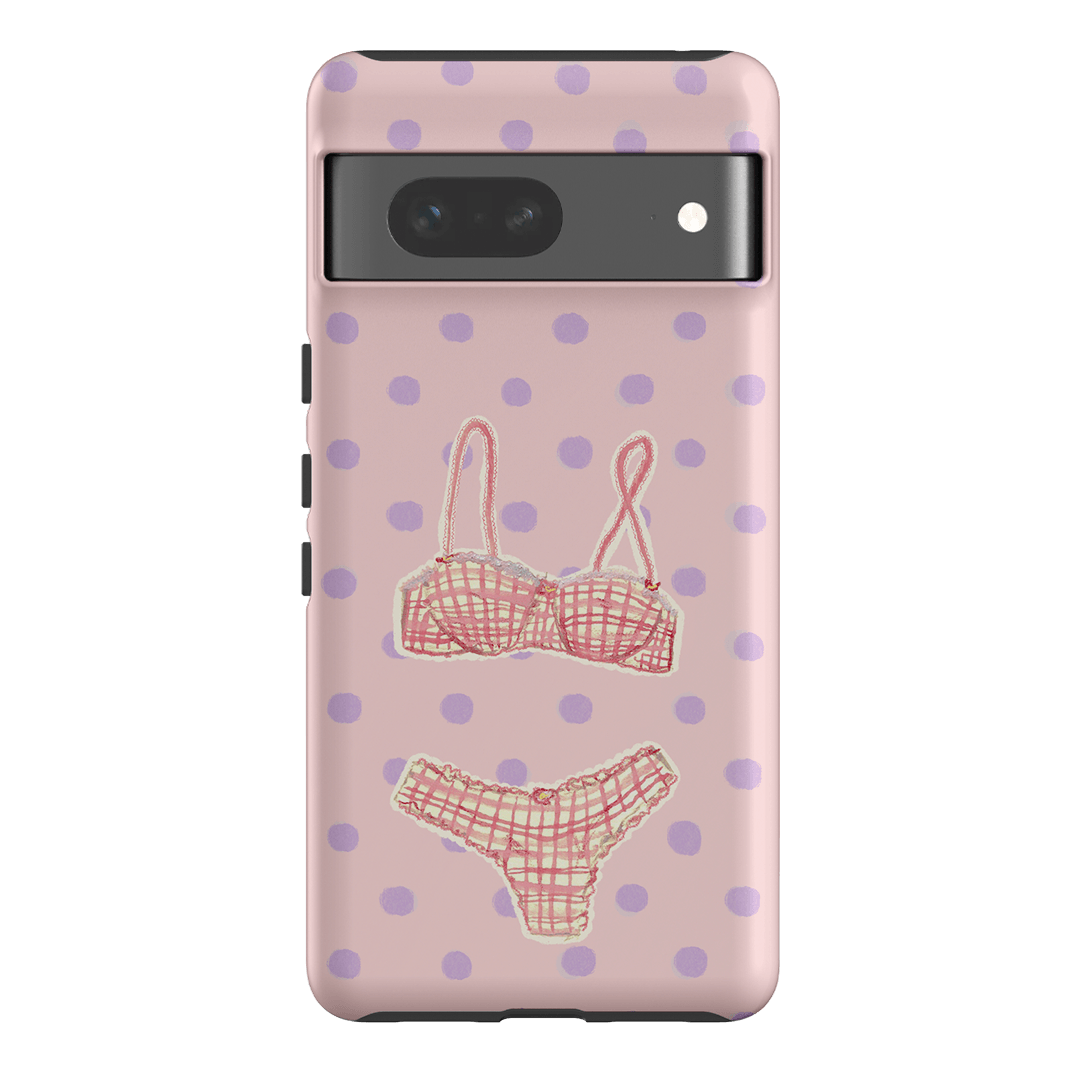 Vintage Gingham Printed Phone Cases Google Pixel 7 / Armoured by Kayla Carr - The Dairy