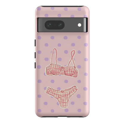 Vintage Gingham Printed Phone Cases Google Pixel 7 / Armoured by Kayla Carr - The Dairy