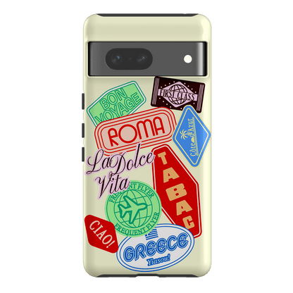 Well Travelled Printed Phone Cases Google Pixel 7 / Armoured by The Dairy - The Dairy