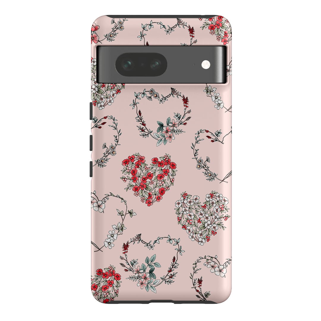 Wild Heart Wreath Printed Phone Cases Google Pixel 7 / Armoured by Typoflora - The Dairy