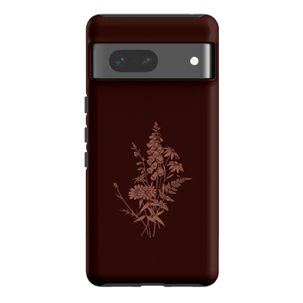 Wildflowers Mocha Printed Phone Cases Google Pixel 7 / Armoured by Typoflora - The Dairy