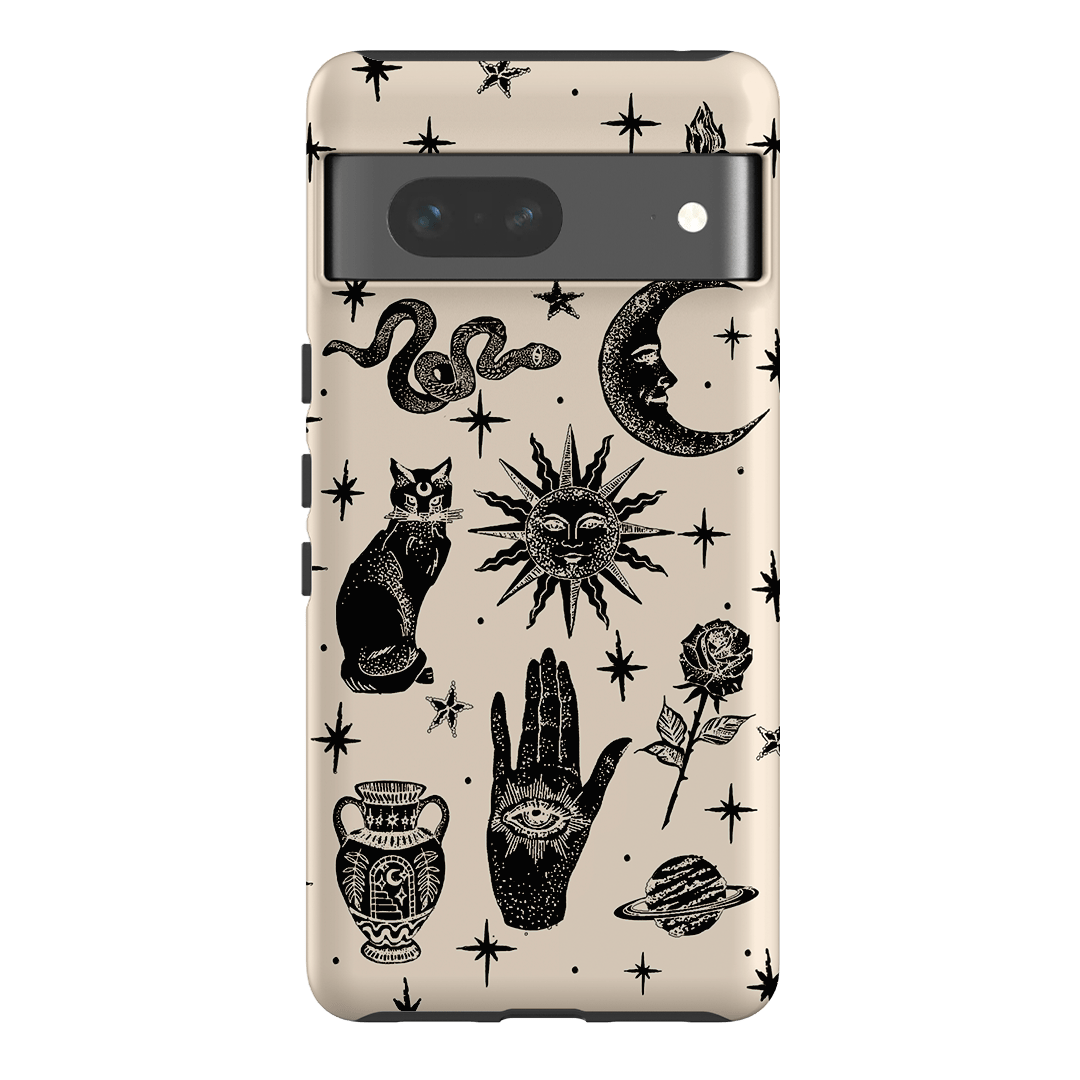 Astro Flash Beige Printed Phone Cases Google Pixel 7 / Armoured by Veronica Tucker - The Dairy