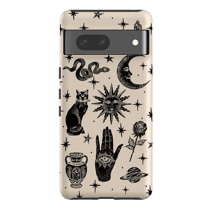 Astro Flash Beige Printed Phone Cases Google Pixel 7 / Armoured by Veronica Tucker - The Dairy