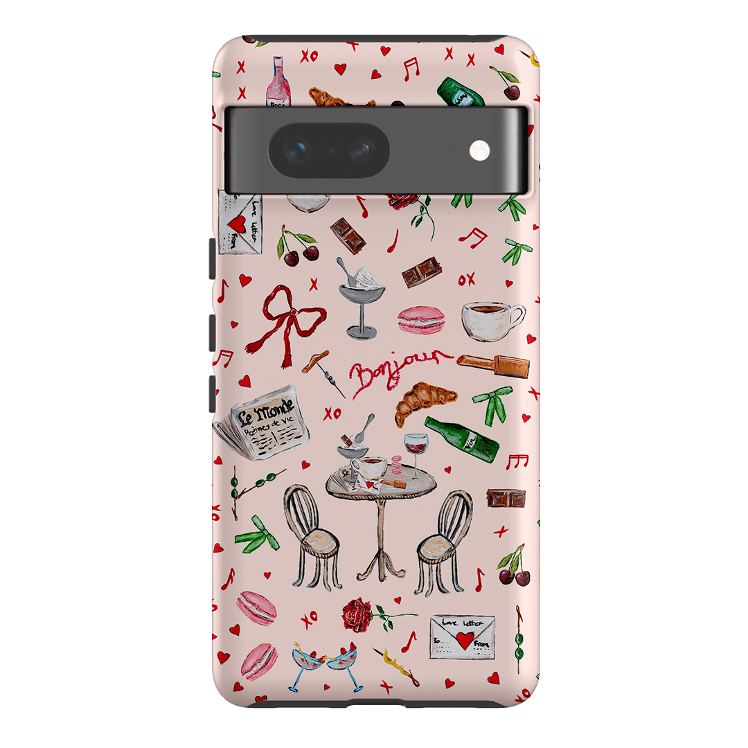 Bonjour Printed Phone Cases Google Pixel 7 / Armoured by BG. Studio - The Dairy