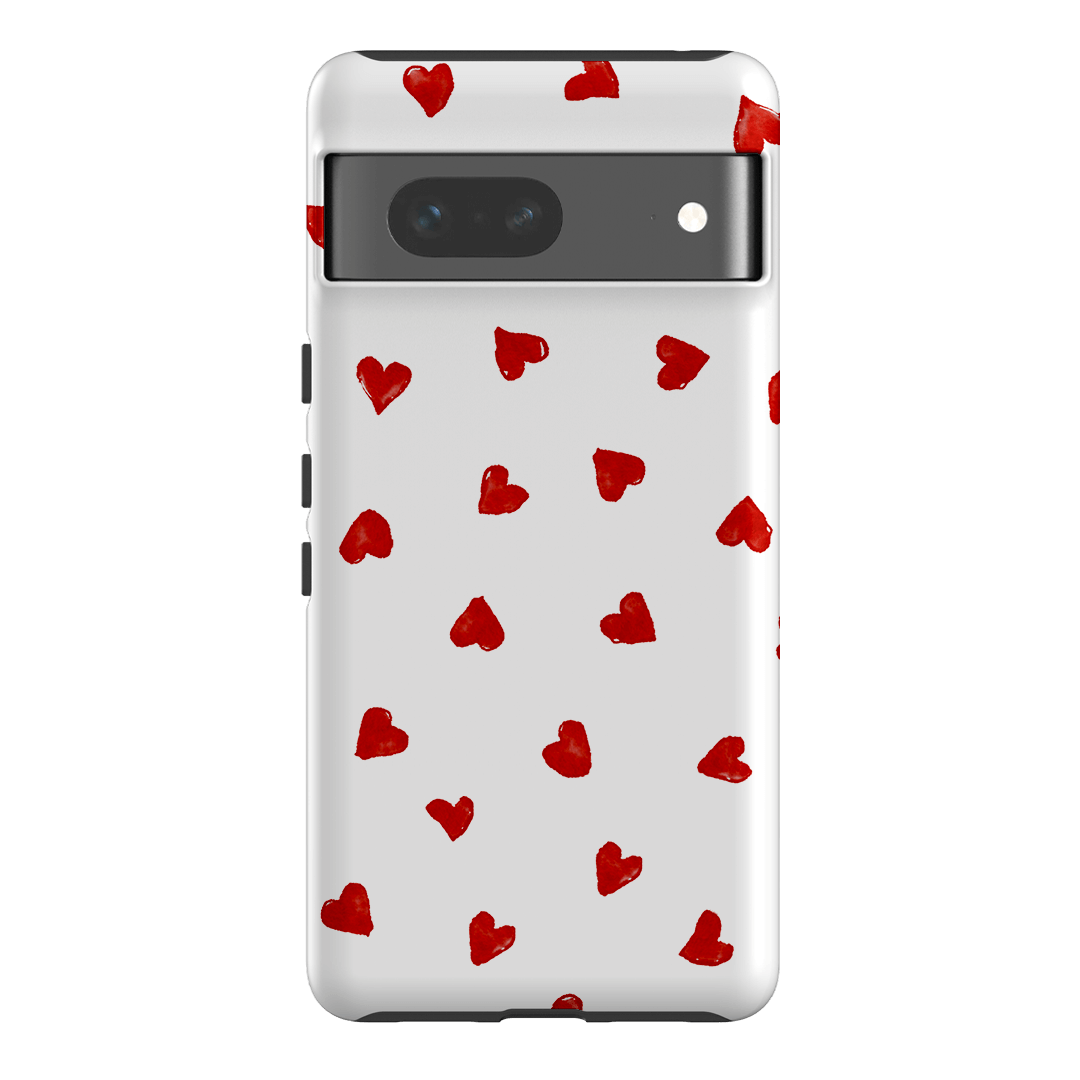 Love Hearts Printed Phone Cases Google Pixel 7 / Armoured by Oak Meadow - The Dairy