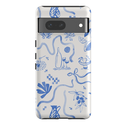 Mediterranean Wave Printed Phone Cases Google Pixel 7 / Armoured by Charlie Taylor - The Dairy