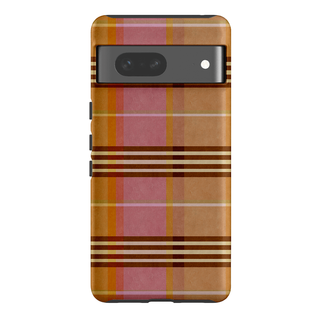 Peachy Plaid Printed Phone Cases Google Pixel 7 / Armoured by Fenton & Fenton - The Dairy