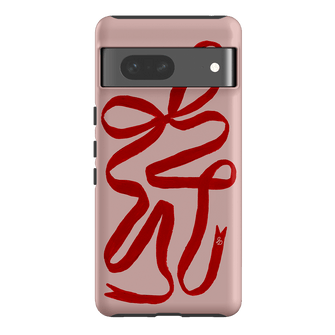 Valentine Ribbon Printed Phone Cases Google Pixel 7 / Armoured by Jasmine Dowling - The Dairy