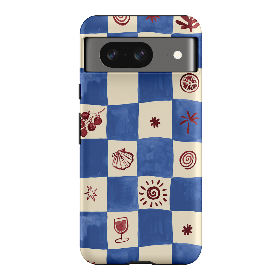 Afternoon Mezze Cornflower Printed Phone Cases Google Pixel 8 / Armoured by Charlie Taylor - The Dairy