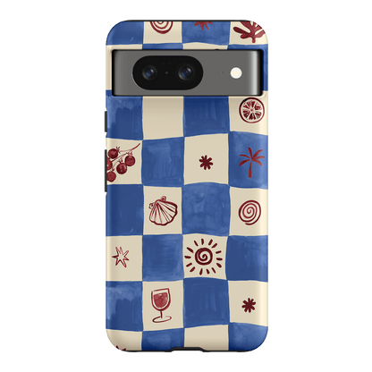 Afternoon Mezze Cornflower Printed Phone Cases Google Pixel 8 / Armoured by Charlie Taylor - The Dairy