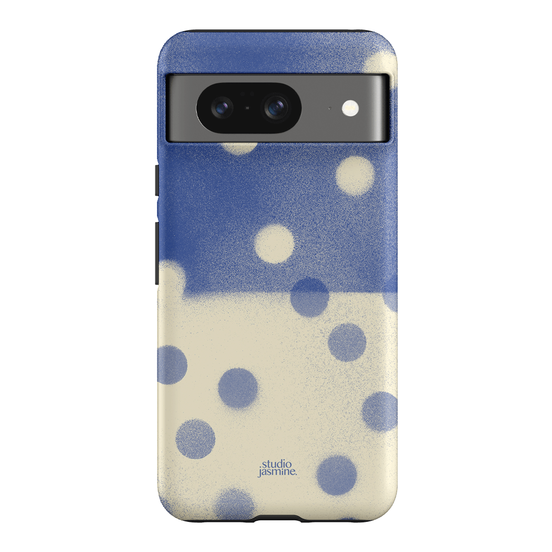 Bleu Polka Dot Printed Phone Cases Google Pixel 8 / Armoured by Jasmine Dowling - The Dairy