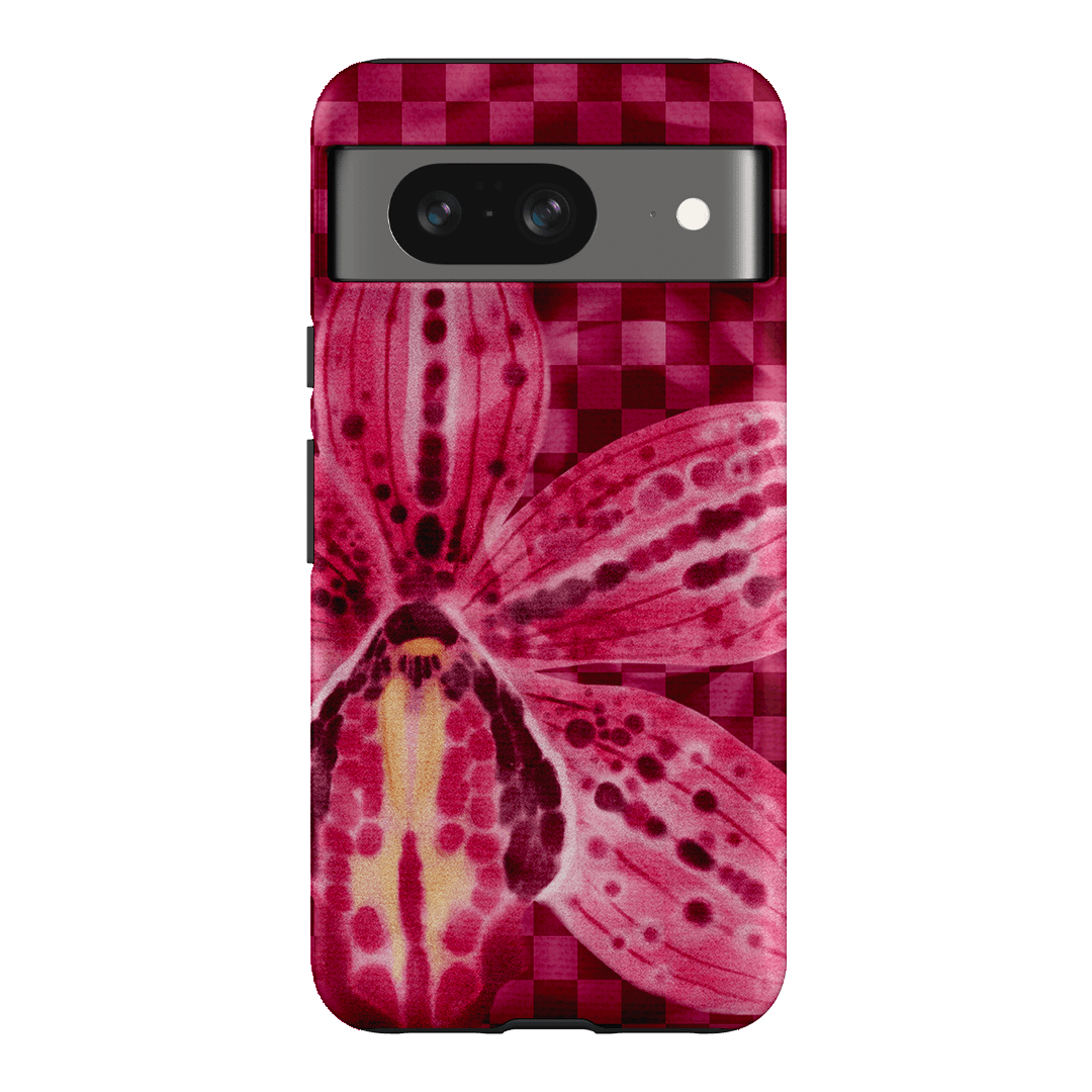 Check Orchid Printed Phone Cases Google Pixel 8 / Armoured by Sally Hungerford - The Dairy