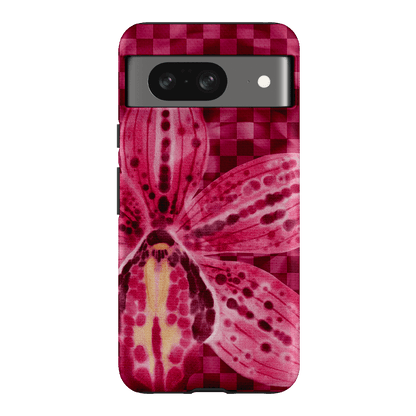 Check Orchid Printed Phone Cases Google Pixel 8 / Armoured by Sally Hungerford - The Dairy