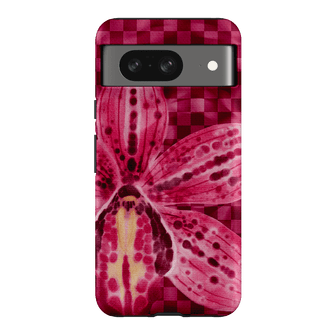 Check Orchid Printed Phone Cases Google Pixel 8 / Armoured by Sally Hungerford - The Dairy