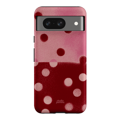 Cherry Polka Dot Printed Phone Cases Google Pixel 8 / Armoured by Jasmine Dowling - The Dairy