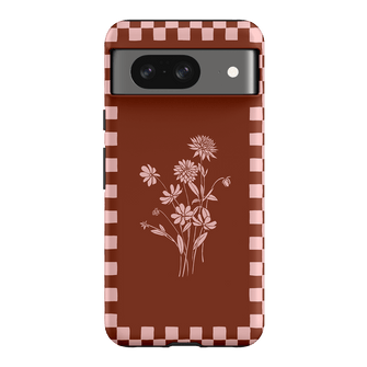 Dahlia Check Printed Phone Cases Google Pixel 8 / Armoured by Typoflora - The Dairy
