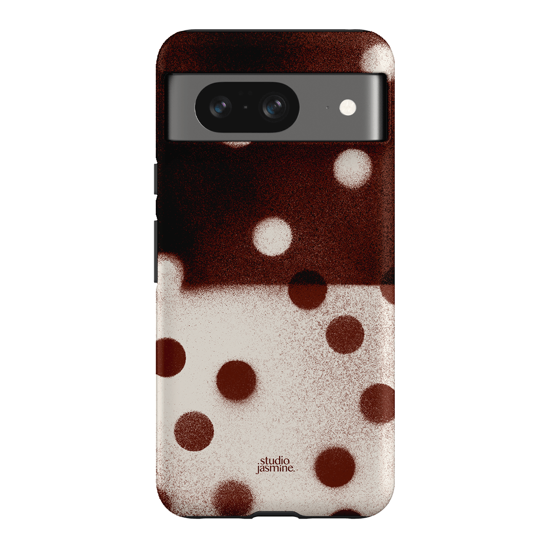 Espresso Polka Dot Printed Phone Cases Google Pixel 8 / Armoured by Jasmine Dowling - The Dairy
