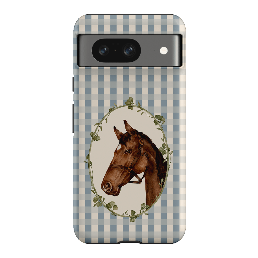 Gingham Horse Printed Phone Cases Google Pixel 8 / Armoured by Kasiags Art - The Dairy