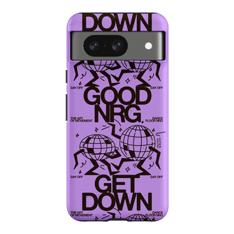 Good Energy in Purple Printed Phone Cases Google Pixel 8 / Armoured by After Hours - The Dairy