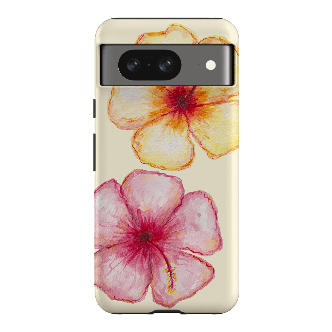 Hibiscus Flower Yellow Printed Phone Cases Google Pixel 8 / Armoured by BG. Studio - The Dairy