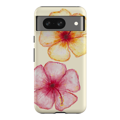 Hibiscus Flower Yellow Printed Phone Cases Google Pixel 8 / Armoured by BG. Studio - The Dairy