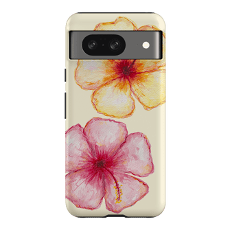 Hibiscus Flower Yellow Printed Phone Cases Google Pixel 8 / Armoured by BG. Studio - The Dairy