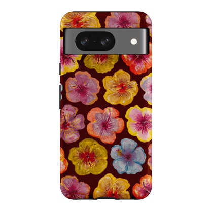 Hibiscus Holiday Rouge Printed Phone Cases Google Pixel 8 / Armoured by BG. Studio - The Dairy