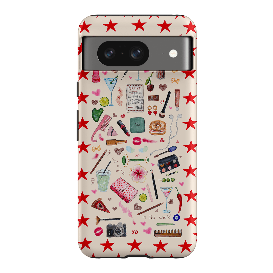 Just A Girl Printed Phone Cases Google Pixel 8 / Armoured by BG. Studio - The Dairy