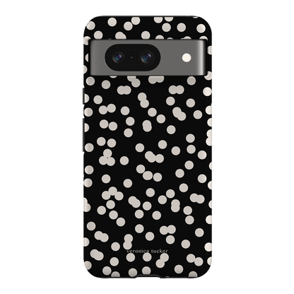 Mini Confetti Noir Printed Phone Cases Google Pixel 8 / Armoured by Veronica Tucker - The Dairy