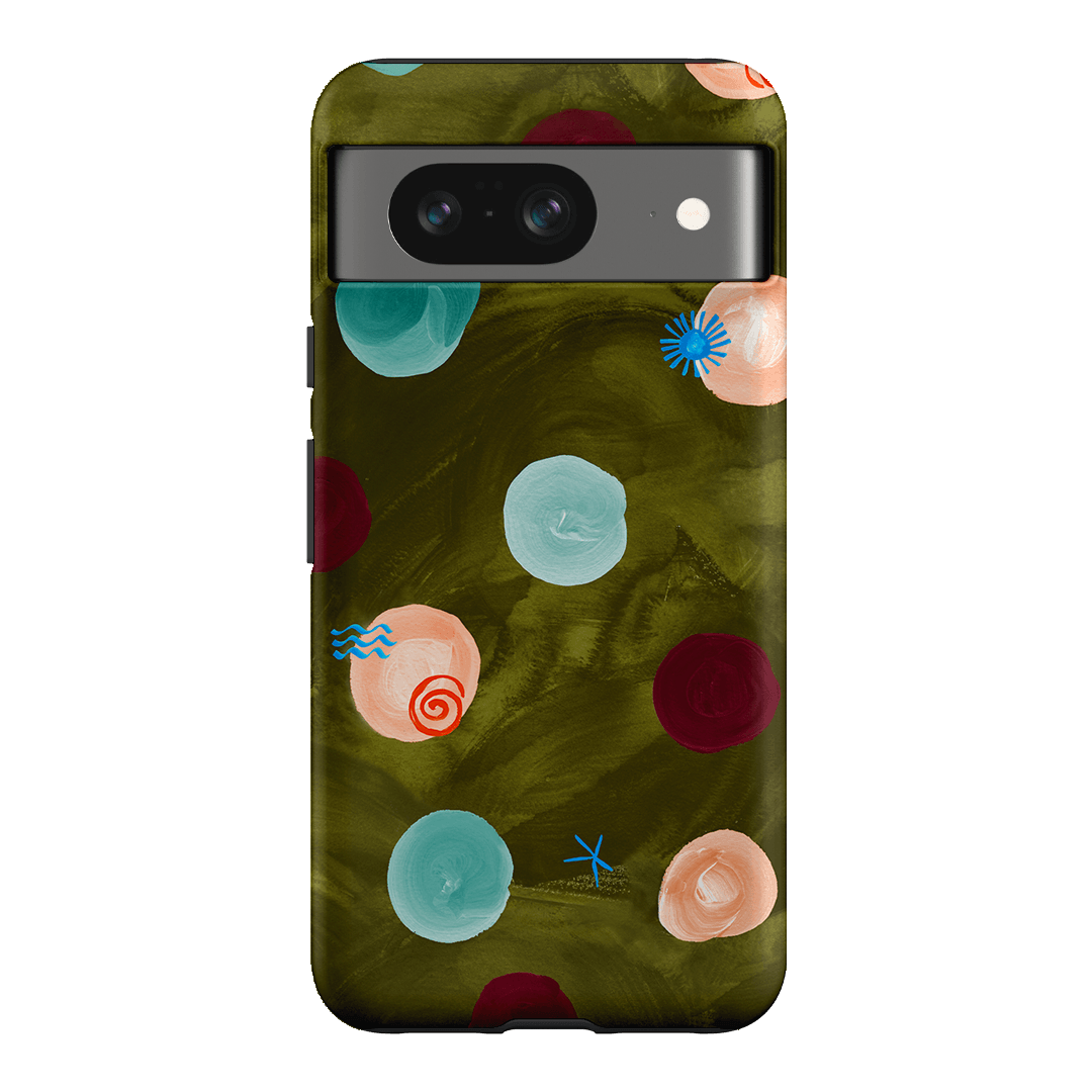 Olive Spot Printed Phone Cases Google Pixel 8 / Armoured by Charlie Taylor - The Dairy