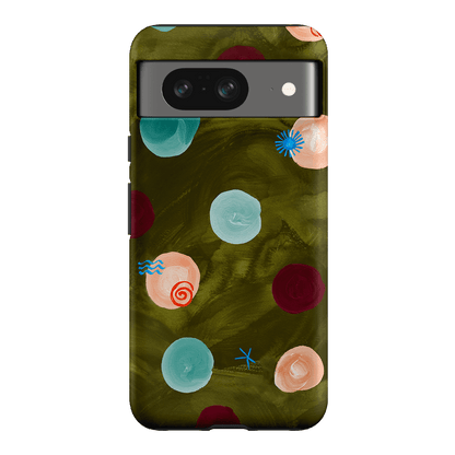 Olive Spot Printed Phone Cases Google Pixel 8 / Armoured by Charlie Taylor - The Dairy