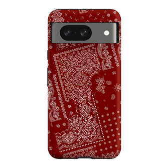 Paisley Crimson Printed Phone Cases Google Pixel 8 / Armoured by The Dairy - The Dairy