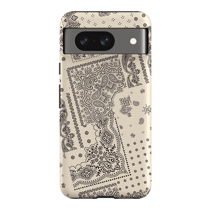Paisley Ecru Printed Phone Cases Google Pixel 8 / Armoured by The Dairy - The Dairy
