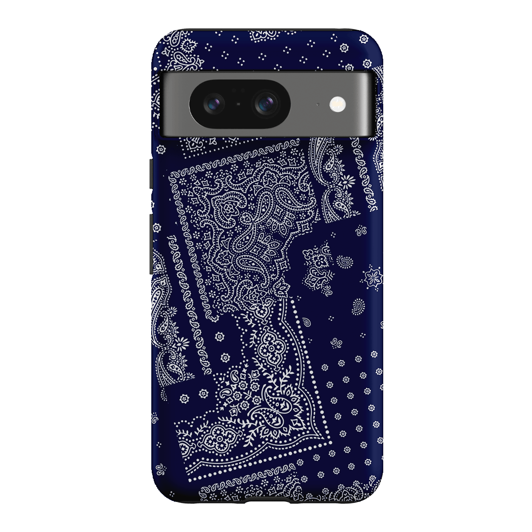 Paisley Indigo Printed Phone Cases Google Pixel 8 / Armoured by The Dairy - The Dairy