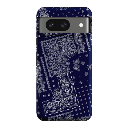 Paisley Indigo Printed Phone Cases Google Pixel 8 / Armoured by The Dairy - The Dairy