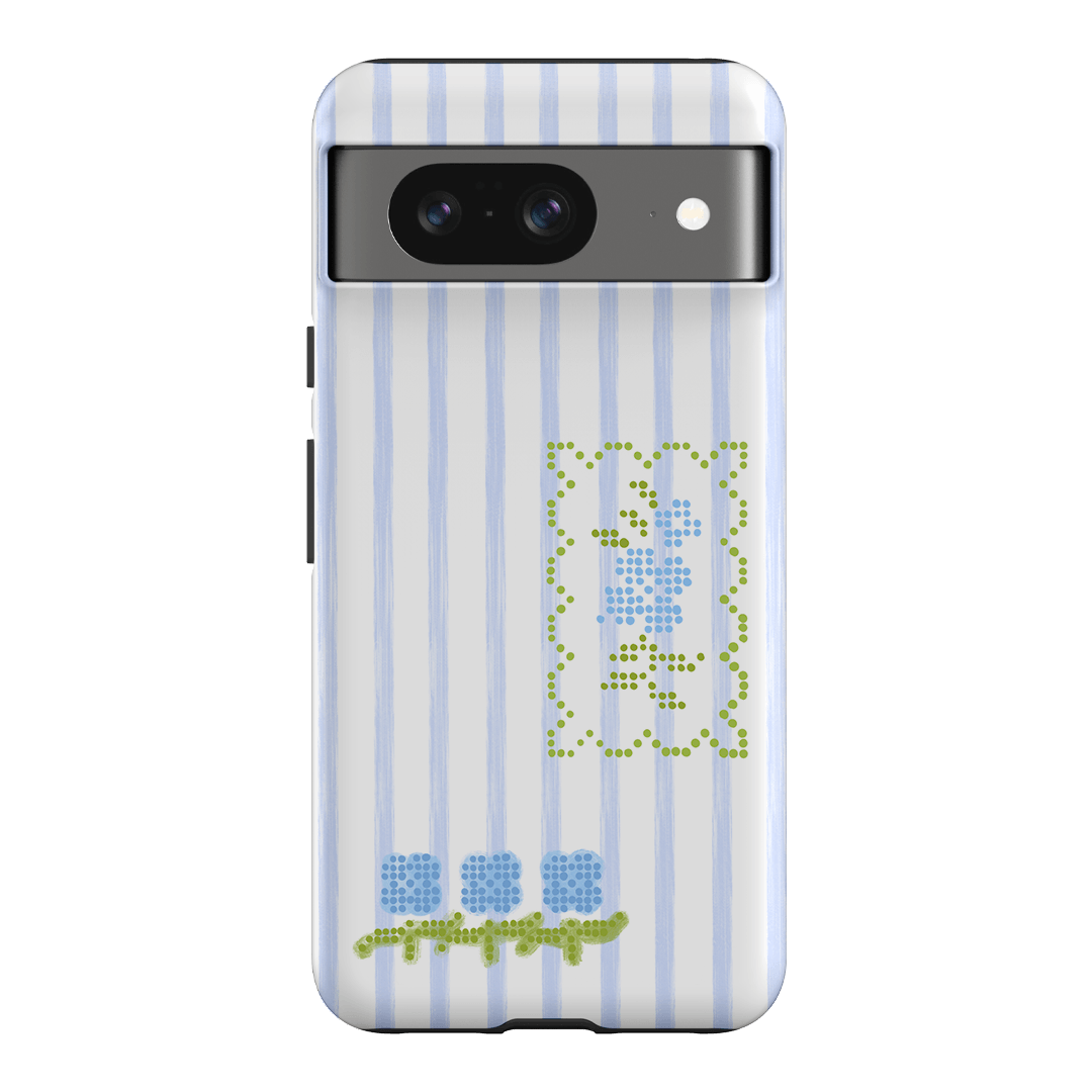 Patchwork Blue Printed Phone Cases Google Pixel 8 / Armoured by Kayla Carr - The Dairy